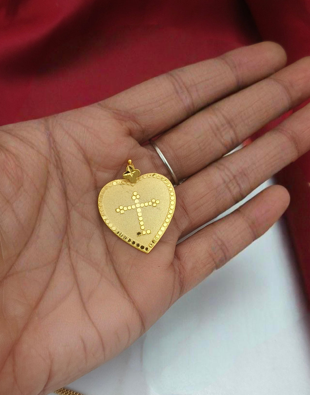 Heart pattern Cross doller chain - DL1006