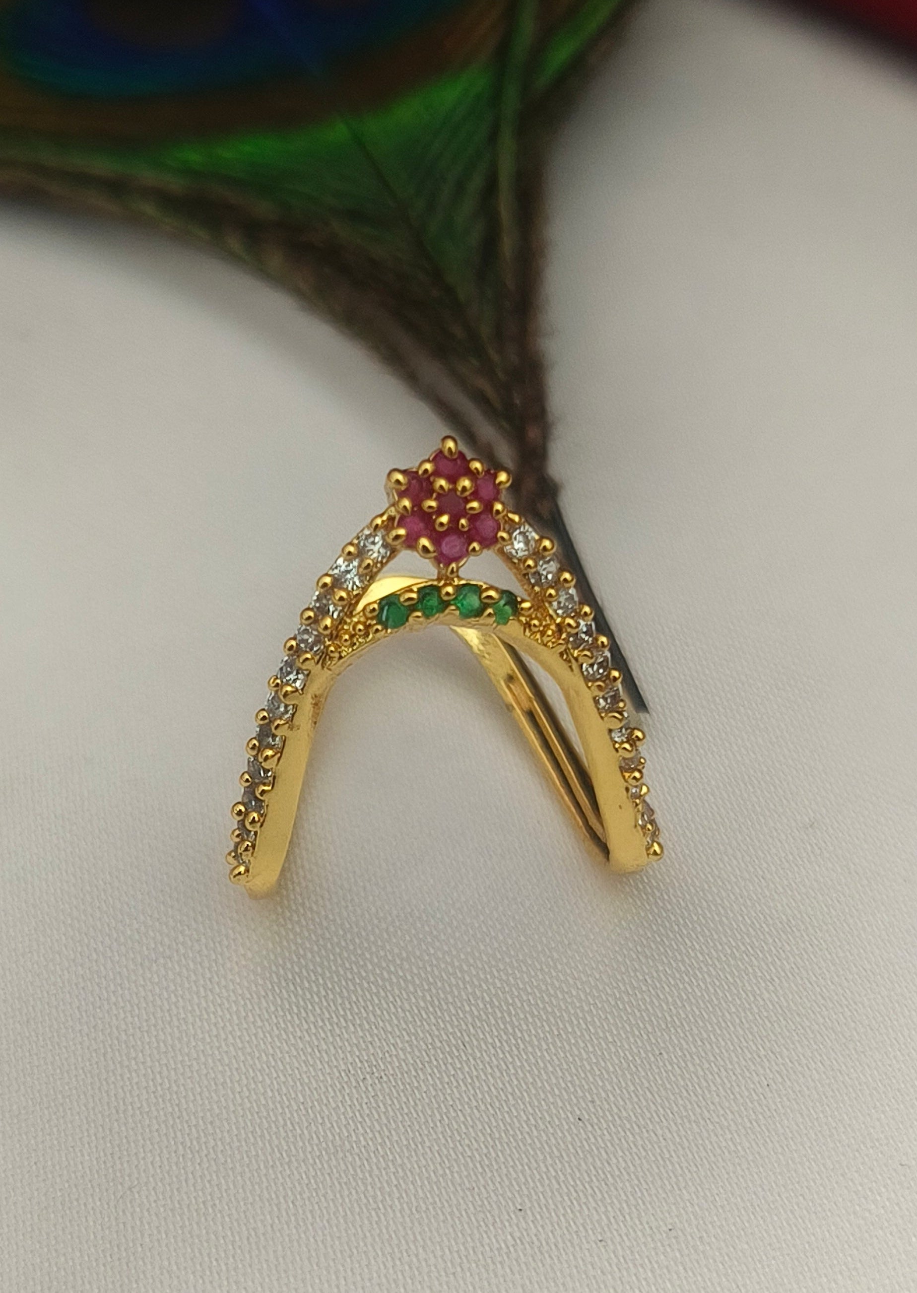 Micro AD stoned stoned Ring R1003