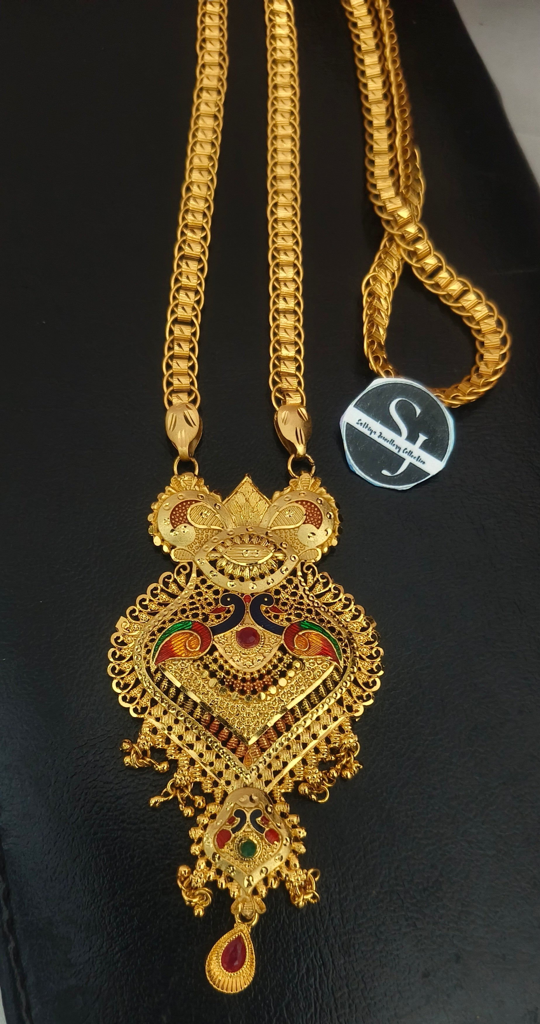 Traditional one gram Gold-Finish Dollar Chain – DL1001