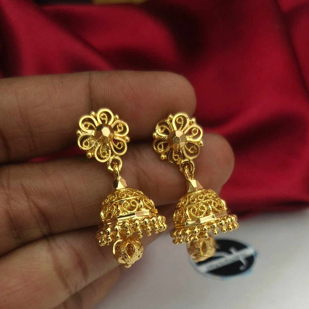 Microplated Jumka with ball drops - EC1006