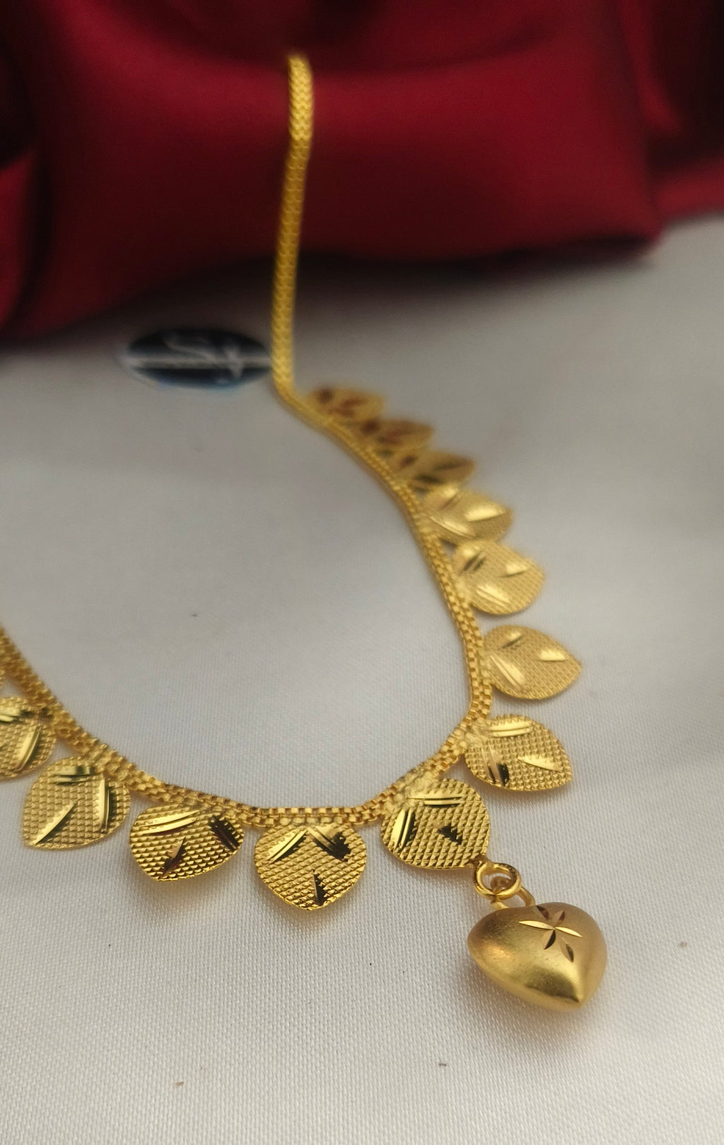 One gram forming Heart pattern necklace NF1002