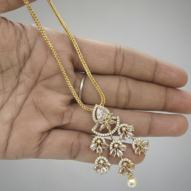 Diamond replica necklace-NM1004