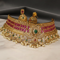 Regal Heritage Ruby & Emerald Choker Set-NM1005