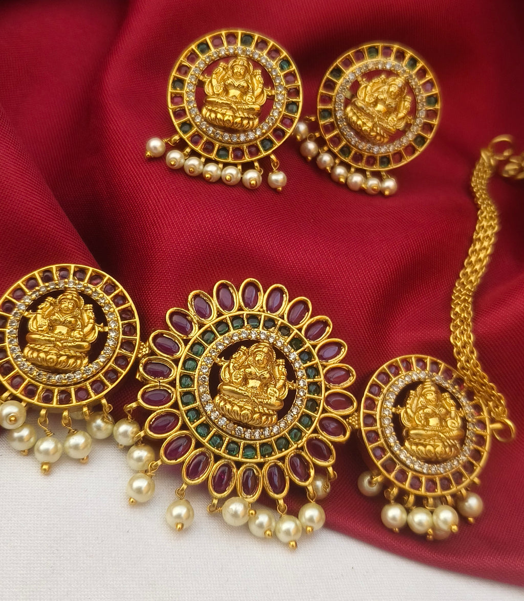 Antique Kemp stoned necklace-NM1001